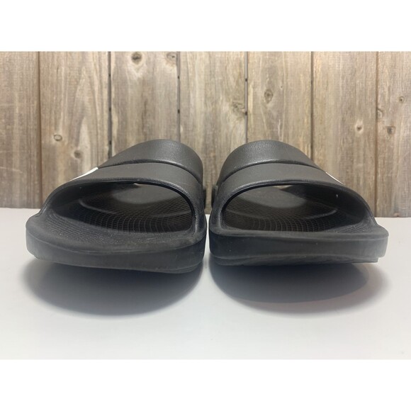 Oofos Sandals Mens 7 Womens 9 Slide Flats Slip On Rubber Black Open Toe Casual - Picture 3 of 8
